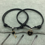 Heart Key and Lock Bracelets