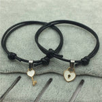 Heart Key and Lock Bracelets