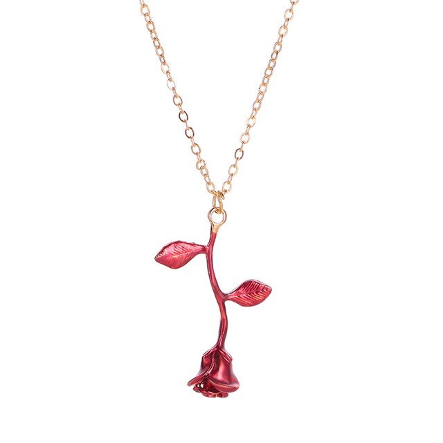 Rose Charm Necklace