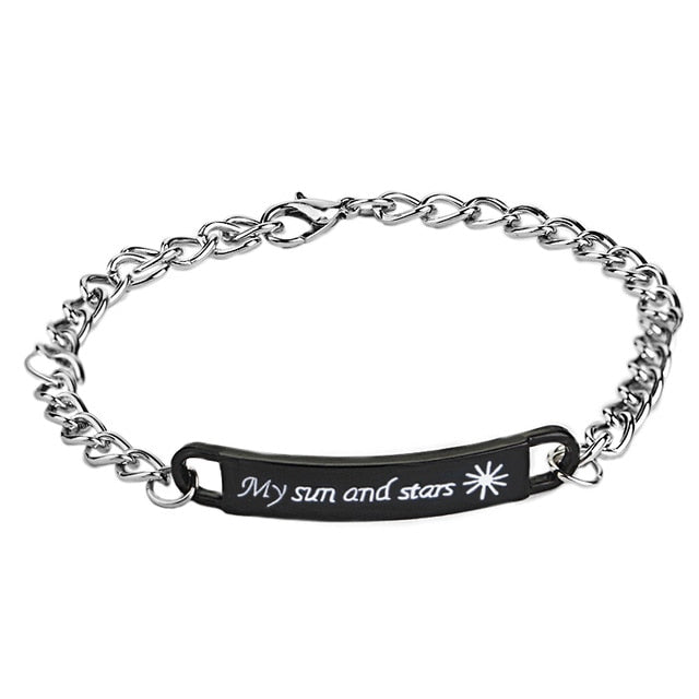 "Moon of My Life My Sun and Stars"  Bracelet