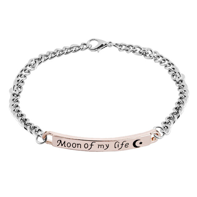 "Moon of My Life My Sun and Stars"  Bracelet