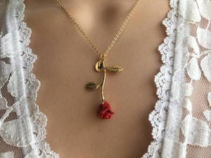Rose Charm Necklace
